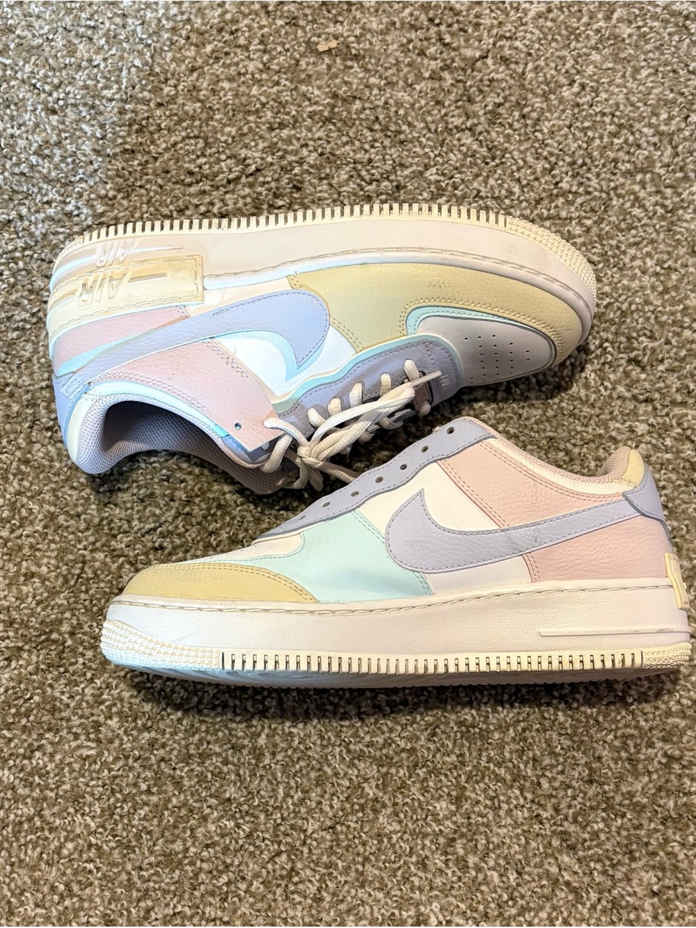 Nike Women’s Pastel Multi-Color Air Force 1 Low Sneakers